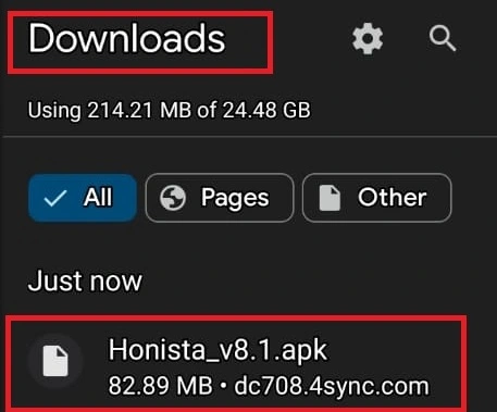 download folder