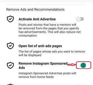 remove recommendations